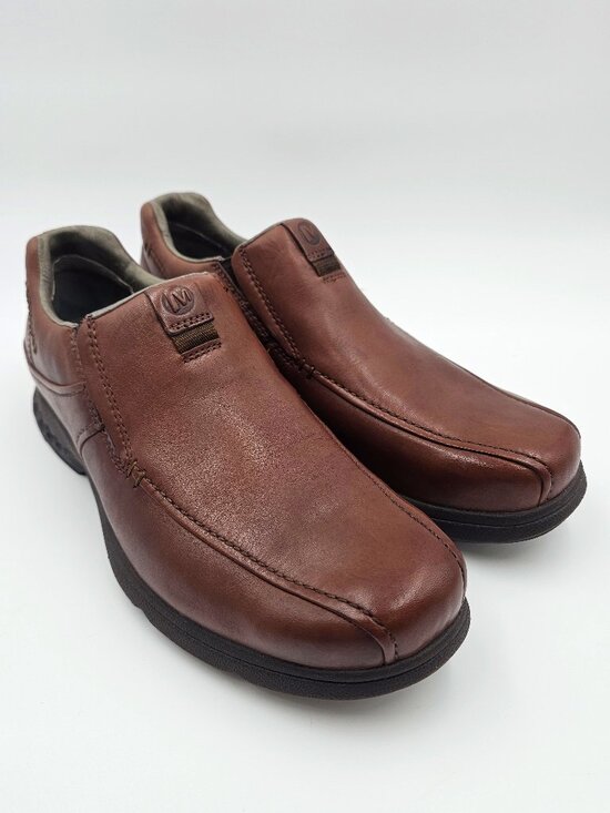 Merrell Leather Slip-On Mahogany Casual Oxford Loafer Men Size 10.5- NEW main image 12